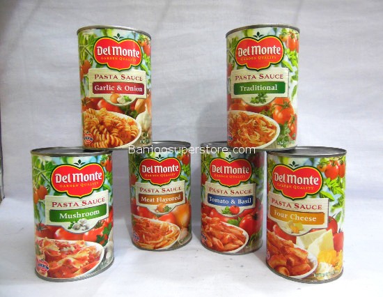 Del monte pasta sauce garlic onion traditional mushroom meat